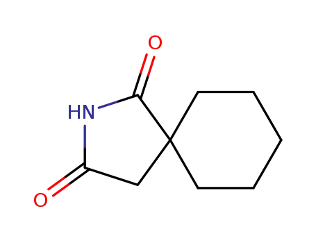 Molecular Structure of 1197-80-4 (2-Azaspiro[4.5]decane-1,3-dione)