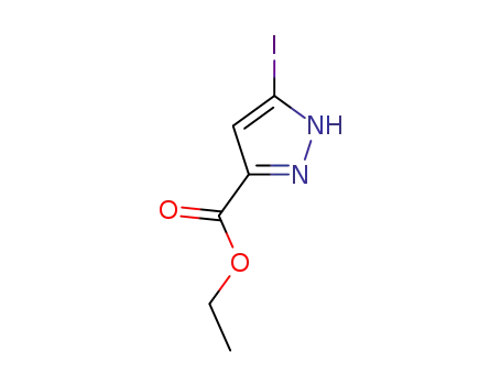 Molecular Structure of 141998-77-8 (Ethyl 5-iodo-1H-pyrazole-3-carboxylate)