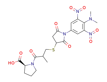 (S)-1-{3-[1-(4-Dimethylamino-3,5-dinitro-phenyl)-2,5-dioxo-pyrrolidin-3-ylsulfanyl]-2-methyl-propionyl}-pyrrolidine-2-carboxylic acid