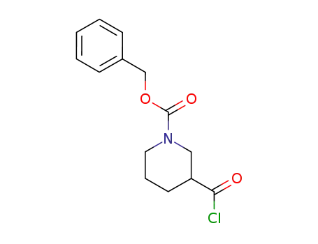 Molecular Structure of 216502-94-2 (1-Benzyloxycarbonylpiperidine-3-carbonyl chloride)