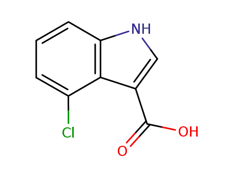 Molecular Structure of 23872-36-8 (4-CHLOROINDOLE-3-CARBOXYLIC ACID)