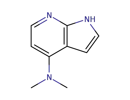 Molecular Structure of 122379-60-6 (N,N-DIMETHYL-1H-PYRROLO[2,3-B]PYRIDIN-4-AMINE)