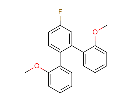 Molecular Structure of 1424360-19-9 (1,2-di(2'-methoxyphenyl)-4-fluorobenzene)