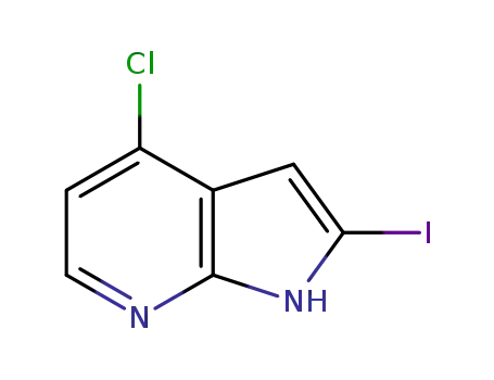 Molecular Structure of 940948-29-8 (1H-Pyrrolo[2,3-b]pyridine, 4-chloro-2-iodo-)