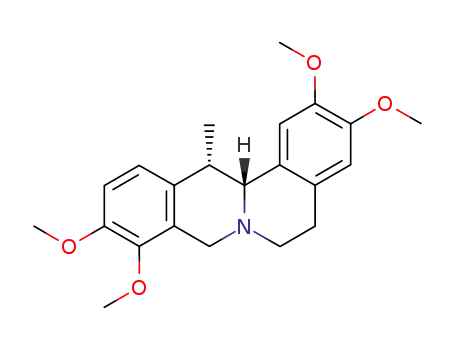 Molecular Structure of 6018-35-5 ((13R,13aS)-2,3,9,10-tetramethoxy-13-methyl-5,8,13,13a-tetrahydro-6H-isoquino[3,2-a]isoquinoline)
