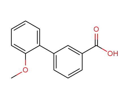 Molecular Structure of 168618-47-1 (2'-METHOXY-BIPHENYL-3-CARBOXYLIC ACID)