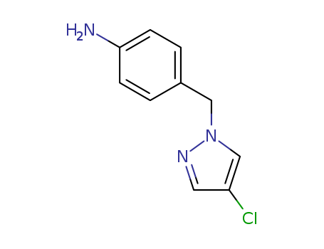 1001862-74-3,4-(4-CHLORO-PYRAZOL-1-YLMETHYL)-PHENYLAMINE,4-((4-chloro-1H-pyrazol-1-yl)methyl)aniline