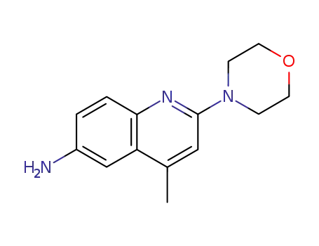 Molecular Structure of 656243-32-2 (6-amino-4-methyl-2-(4-morpholinyl)quinoline)