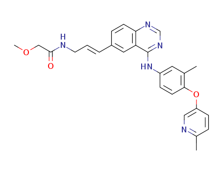 2-Methoxy-N-[(2E)-3-[4-[[3-methyl-4-[(6-methyl-3-pyridinyl)oxy]phenyl]amino]-6-quinazolinyl]-2-propen-1-yl]acetamide