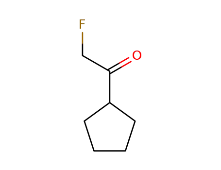 Molecular Structure of 823-44-9 (Ketone, cyclopentyl fluoromethyl (7CI,8CI))