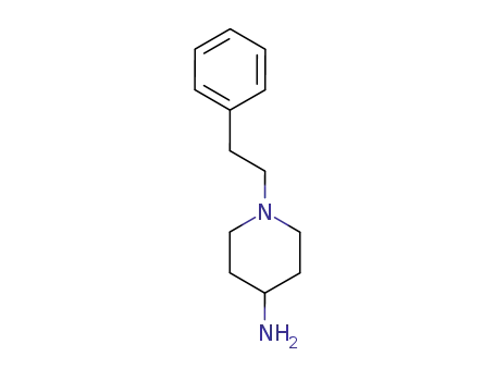 Molecular Structure of 51448-56-7 (1-PHENETHYL-PIPERIDIN-4-YLAMINE)