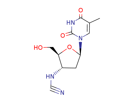 123533-07-3,Thymidine,3'-(cyanoamino)-3'-deoxy- (9CI),