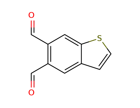 Molecular Structure of 113125-79-4 (Benzo[b]thiophene-5,6-dicarboxaldehyde)