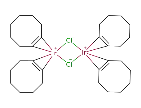 Molecular Structure of 12246-51-4 (BIS(CYCLOOCTENE)IRIDIUM(I) CHLORIDE, DIMER)