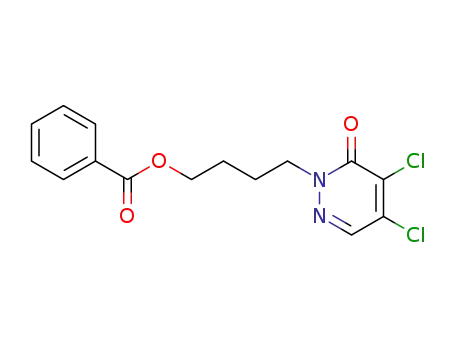 Molecular Structure of 161421-55-2 (3(2H)-Pyridazinone, 2-[4-(benzoyloxy)butyl]-4,5-dichloro-)