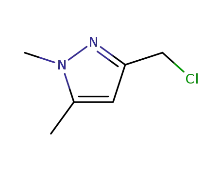 Molecular Structure of 180519-09-9 (3-(CHLOROMETHYL)-1,5-DIMETHYL-1H-PYRAZOLE)