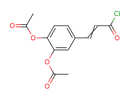2-Propenoyl chloride, 3-[3,4-bis(acetyloxy)phenyl]-