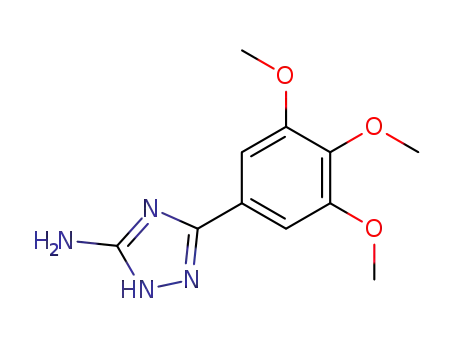 Molecular Structure of 74258-81-4 (3-(3,4,5-trimethoxyphenyl)-1H-1,2,4-triazol-5-amine)