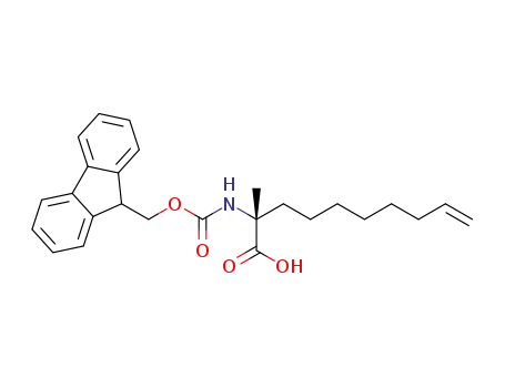 Molecular Structure of 945212-26-0 ((R)-N-Fmoc-2-(7'-octenyl) alanine)