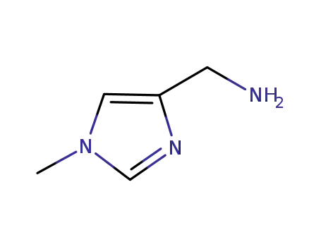Molecular Structure of 486414-83-9 ((1-Methyl-1H-imidazol-4-yl)methylamine)