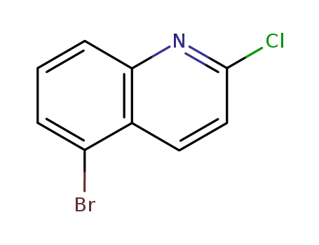 Molecular Structure of 99455-13-7 (5-Bromo-2-chloroquinoline)