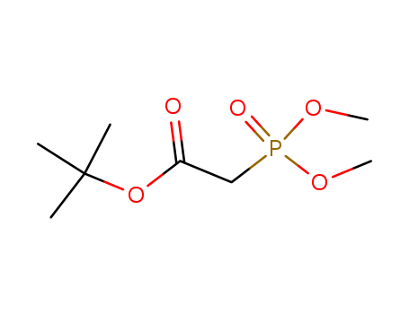 62327-21-3,tert-Butyl O,O-dimethylphosphonoacetate,Aceticacid, (dimethoxyphosphinyl)-, 1,1-dimethylethyl ester (9CI);Dimethyl[(tert-butoxycarbonyl)methyl]phosphonate;Dimethyltert-butoxycarbonylmethylphosphonate;tert-Butyl (dimethoxyphosphinyl)acetate;tert-Butyl (dimethylphosphono)acetate;