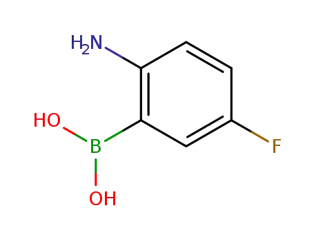 Molecular Structure of 1040400-87-0 (2-AMINO-5-FLUOROBENZENEBORONIC ACID)