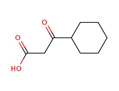 Molecular Structure of 13898-94-7 (Cyclohexanepropanoic acid, b-oxo-)