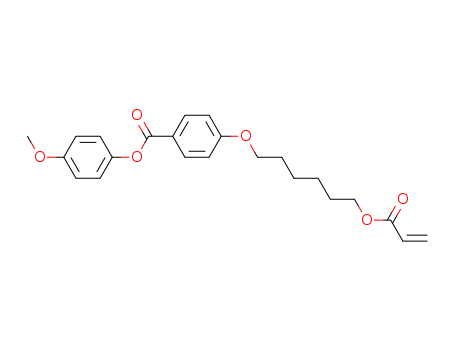 82200-53-1,Benzoesure, 4-[[6-[(1-oxo-2-propenyl)oxy]hexyl]oxy]-, 4-methoxyphenylester,Benzoicacid, 4-[[6-[(1-oxo-2-propenyl)oxy]hexyl]oxy]-, 4-methoxyphenyl ester (9CI)