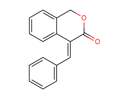 Molecular Structure of 110409-93-3 (3H-2-Benzopyran-3-one, 1,4-dihydro-4-(phenylmethylene)-, (4E)-)
