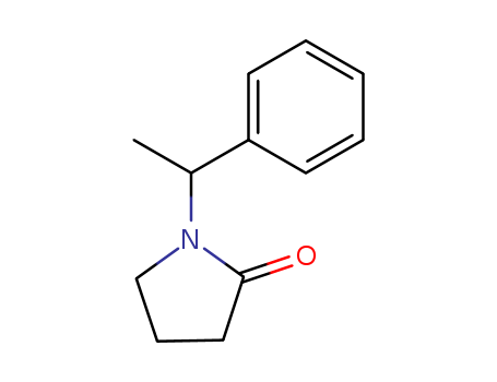 Molecular Structure of 146530-14-5 (2-Pyrrolidinone, 1-(1-phenylethyl)-)