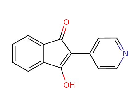 Molecular Structure of 67592-40-9 (3-HYDROXY-2-PYRIDIN-4-YL-INDEN-1-ONE)