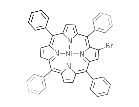 Molecular Structure of 52588-61-1 ([2-bromo-5,10,15,20-tetraphenylporphyrinato]nickel(II))