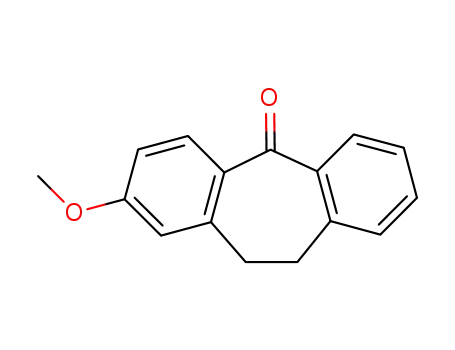 Molecular Structure of 17910-72-4 (2-METHOXY-DIBENZOSUBERONE)