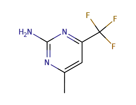 Molecular Structure of 5734-63-4 (2-Amino-4-methyl-6-(trifluoromethyl)-pyrimidine)