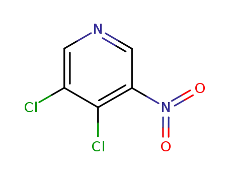 Molecular Structure of 56809-84-8 (3,4-Dichloro-5-nitropyridine)