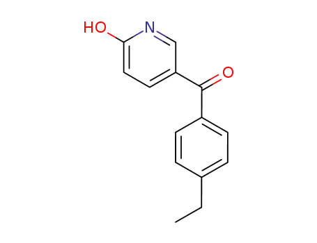 Molecular Structure of 100866-57-7 (2(1H)-Pyridinone, 5-(4-ethylbenzoyl)-)