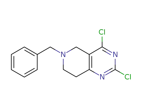Molecular Structure of 778574-06-4 (6-BENZYL-2,4-DICHLORO-5,6,7,8-TETRAHYDROPYRIDO[4,3-D]PYRIMIDINE)