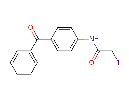 Molecular Structure of 76809-63-7 (BENZOPHENONE-4-IODOACETAMIDE)