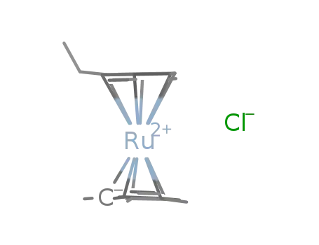 Molecular Structure of 942477-60-3 ([(η5-pentamethylcyclopentadienyl)Ru(η6-ethylbenzene)]Cl)