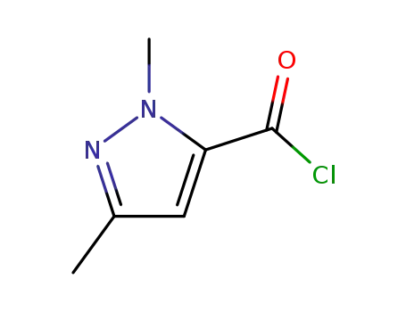 Molecular Structure of 55458-67-8 (1,3-Dimethyl-1H-pyrazole-5-carbonyl chloride)