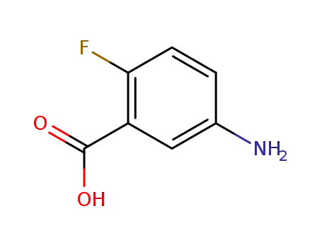 Molecular Structure of 56741-33-4 (5-Amino-2-fluorobenzioc acid)