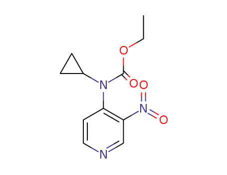 Molecular Structure of 797032-05-4 (Ethyl 3-nitropyridin-4-yl(cyclopropyl)carbamate)