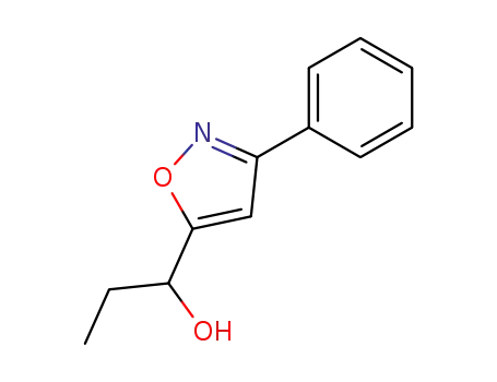 Molecular Structure of 105909-83-9 (1-(3-phenyl-isoxazol-5-yl)-propan-1-ol)