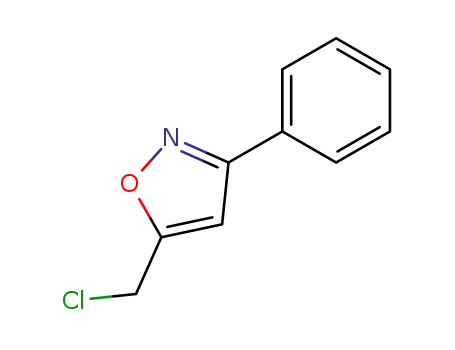 Molecular Structure of 1011-37-6 (5-(CHLOROMETHYL)-3-PHENYLISOXAZOLE)