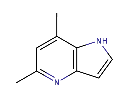 Molecular Structure of 107469-29-4 (1H-Pyrrolo[3,2-b]pyridine,5,7-dimethyl-(9CI))