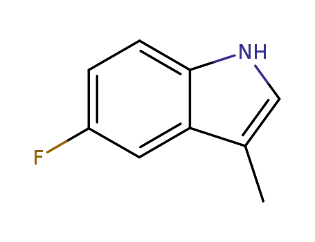 Molecular Structure of 392-13-2 (5-Fluoro-3-methylindole)