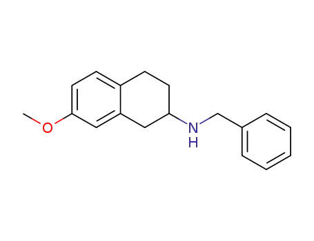 Molecular Structure of 83343-23-1 (N-benzyl-7-methoxy-1,2,3,4-tetrahydronaphthalen-2-amine)