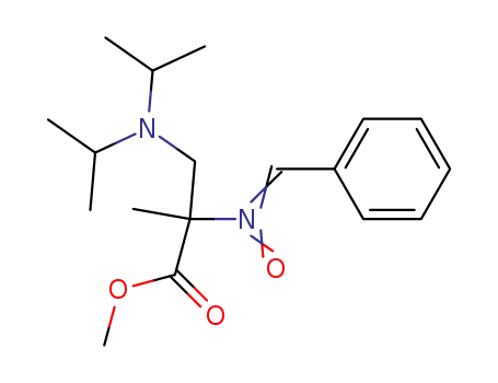 2-(Benzylidenamino)-3-(diisopropylamino)-2-methylpropansaeure-methylester-N-oxid