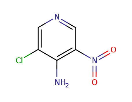 Molecular Structure of 89284-28-6 (3-Chloro-5-Nitropyridine-4-amine)